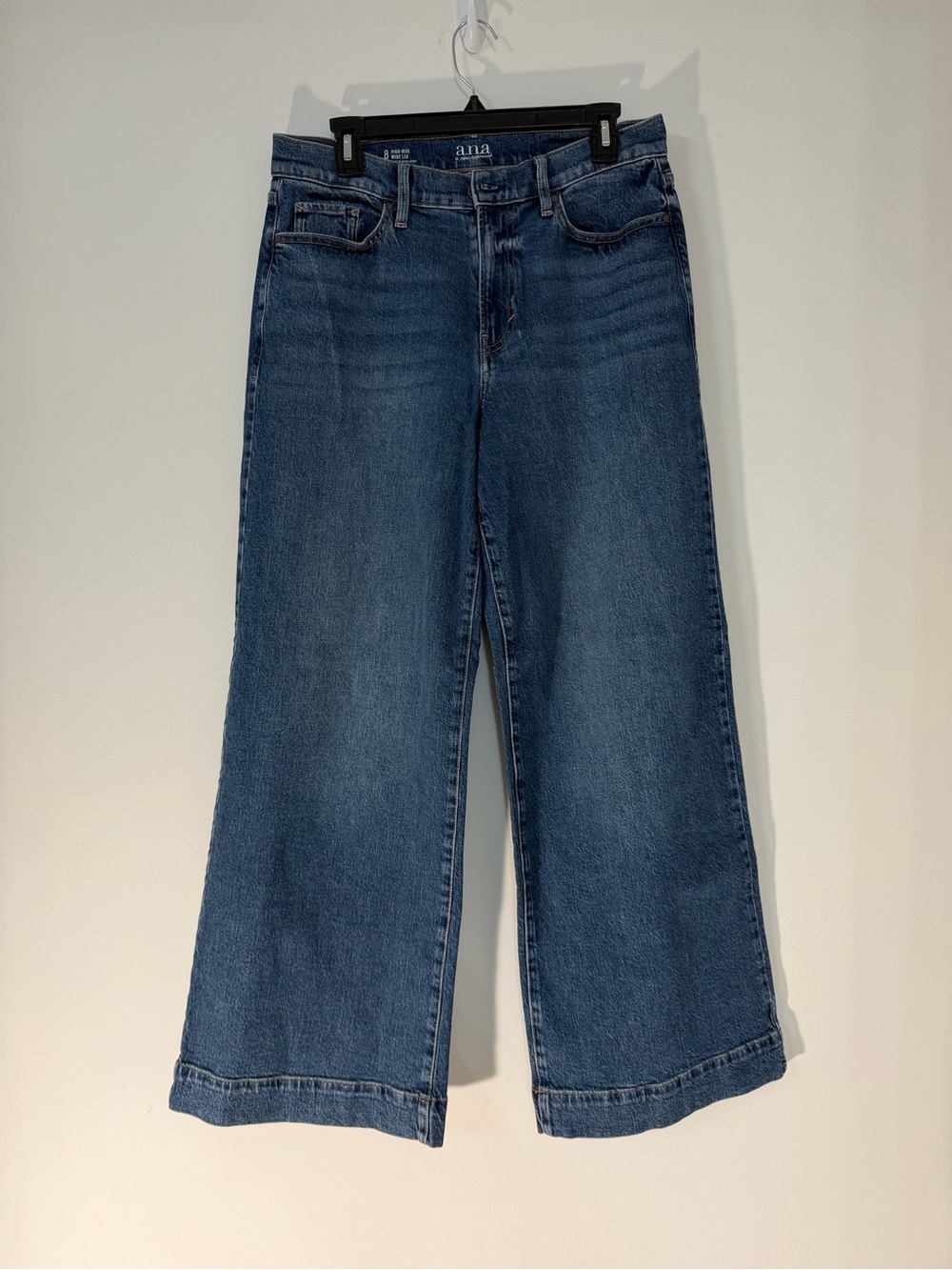a.n.a Wide Leg Jeans in Classic Blue Denim
